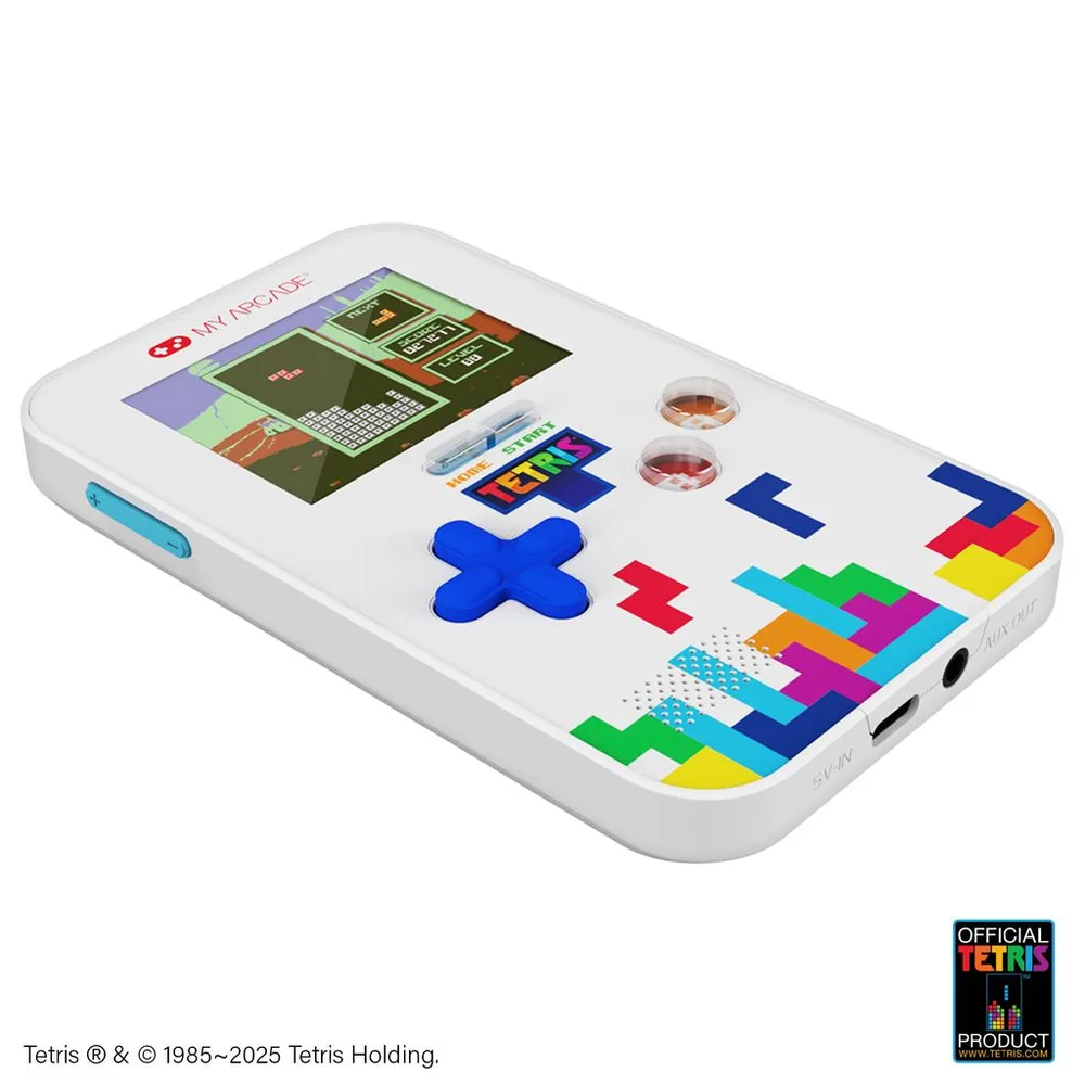 MY ARCADE MICRO POCKET GO GAMER + TRAVEL TETRIS (NEW VERSION) GAMING SYSTEM