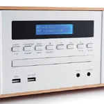 Microcadena Thomson MIC121BT Bluetooth CD/USB/FM 50 W Blanco y madera — imagen 4
