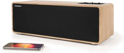 Altavoces estéreo Bluetooth Thomson WS852 150 W Madera y negro
