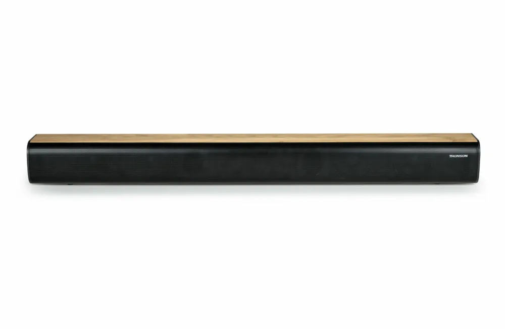 Barra de sonido Thomson SB402T Bluetooth 200 W Negro y madera