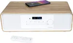 Microcadena Thomson MIC121BT Bluetooth CD/USB/FM 60 W Madera y blanco — imagen 1