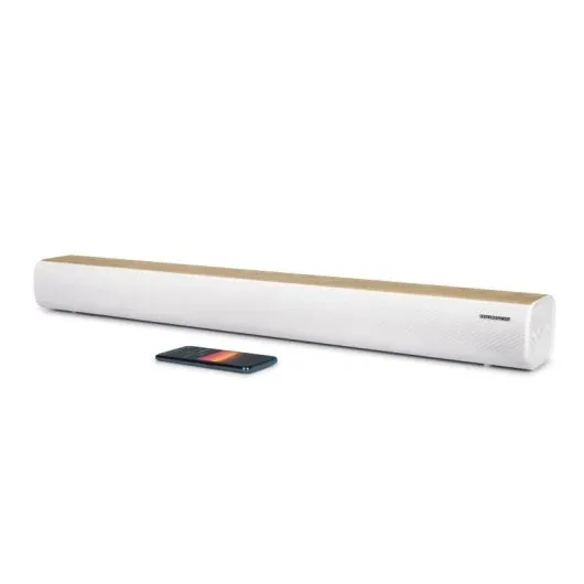 Barra de sonido Thomson SB401T Bluetooth 200 W Madera y blanco