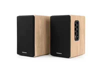Pareja de altavoces Bluetooth Thomson WS902DUO 150 W Madera y negro