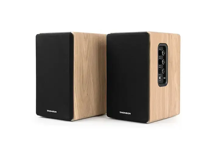 Pareja de altavoces Bluetooth Thomson WS902DUO 150 W Madera y negro