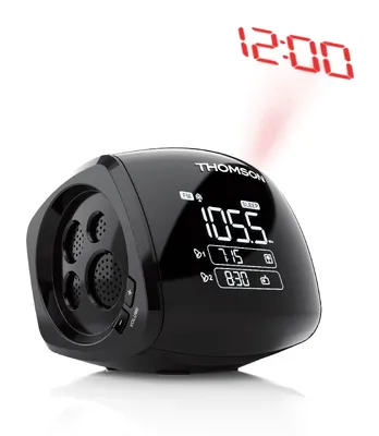 Radio despertador con proyector Thomson CP100T Negro