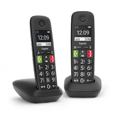 GIGASET WIRELESS PHONE E290 DUO BLACK (L36852-H2901-D201)