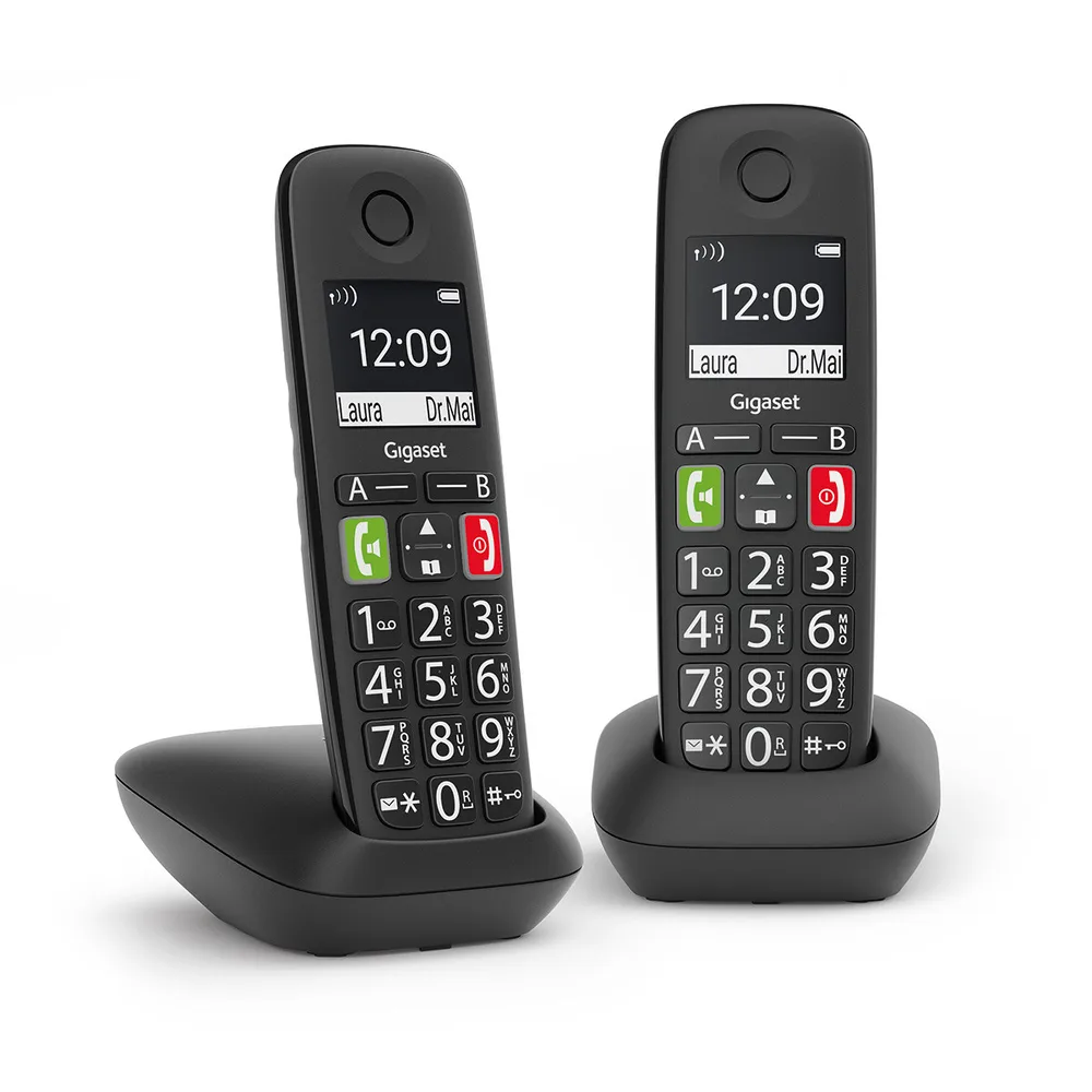 GIGASET WIRELESS PHONE E290 DUO BLACK (L36852-H2901-D201)