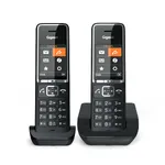 GIGASET WIRELESS PHONE COMFORT 550 DUO BLACK CHROME (L36852-H3001-D204) — imagen 1
