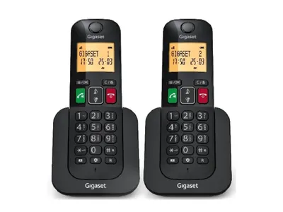 Teléfono inalámbrico Gigaset Elemental 400 Duo Negro