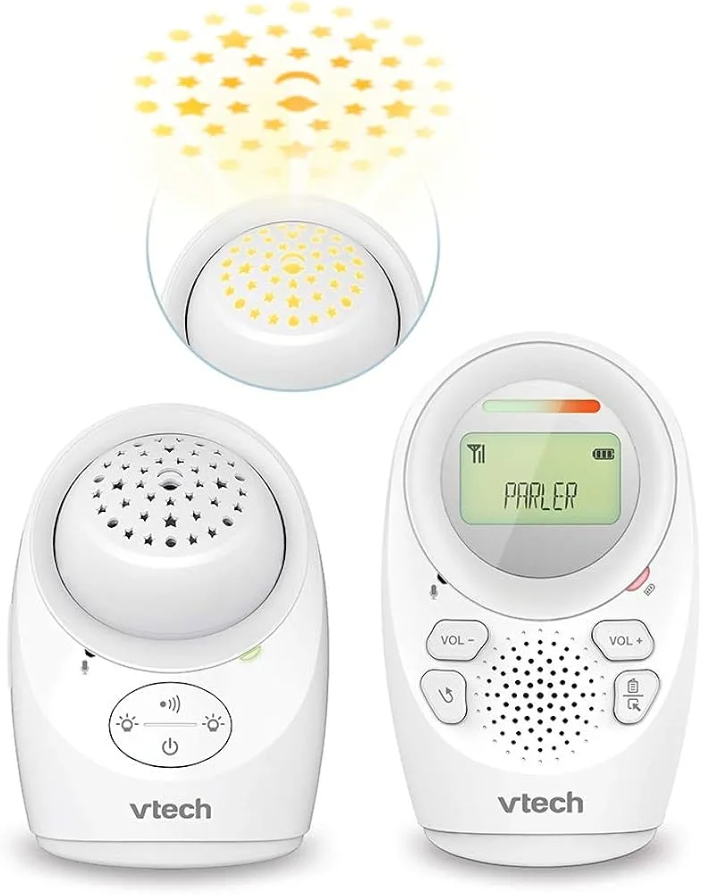 Vigilabebés de audio VTech con proyector y luz blanca