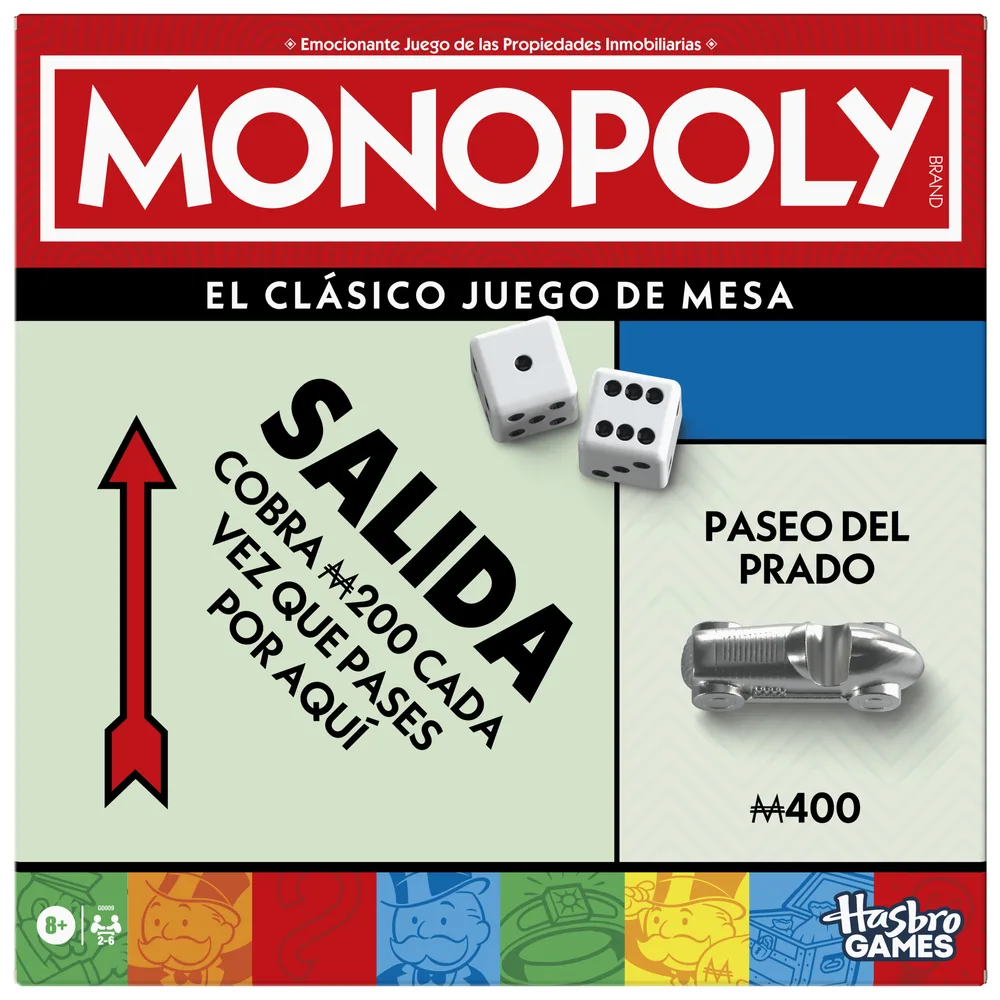 Juego de mesa Hasbro Monopoly Clásico en español