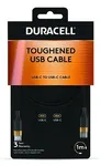 Cable Duracell USB-C a USB-C 60 W 1 m Negro — imagen 2