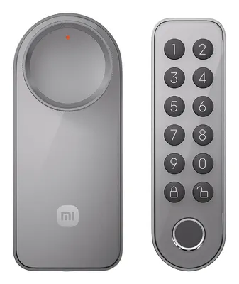 Cerradura inteligente Xiaomi Self-Install Smart Lock con teclado Gris metálico