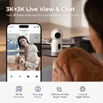 Cámara de seguridad IMILAB C30 Dual 360° 3K+3K Blanco — imagen 4