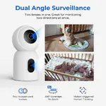 Cámara de seguridad IMILAB C30 Dual 360° 3K+3K Blanco — imagen 5