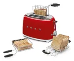 Tostadora Smeg TSF01 años 50 2 rebanadas Rojo — imagen 5