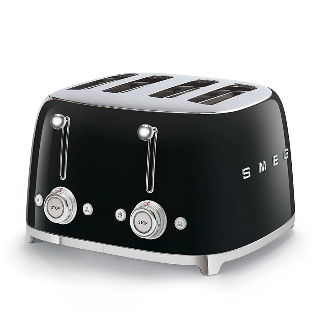 SMEG TOASTER 4X4 50´STYLE BLACK TSF03BLEU