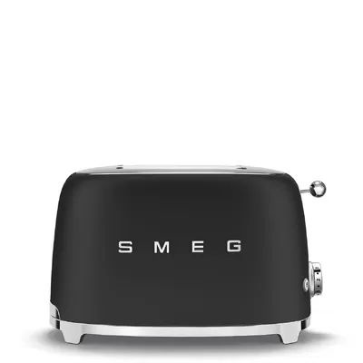 SMEG TOASTER 2X2 50´STYLE MATT BLACK TSF01BLMEU
