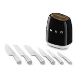 SMEG KNIFE BLOCK 50s STYLE BLACK KBSF02BL — imagen 6