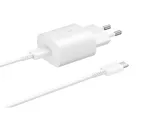 Cargador de pared Samsung 25 W USB-C con cable USB-C 1 m Blanco — imagen 3