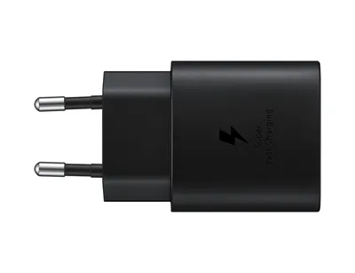 Cargador de pared Samsung 25 W USB-C con cable USB-C 1 m Negro