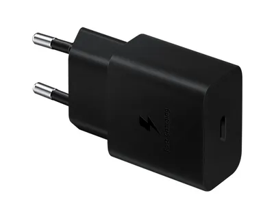SAMSUNG POWER WALL CHARGER 15W USB-C BLACK EP-T1510NBEGEU