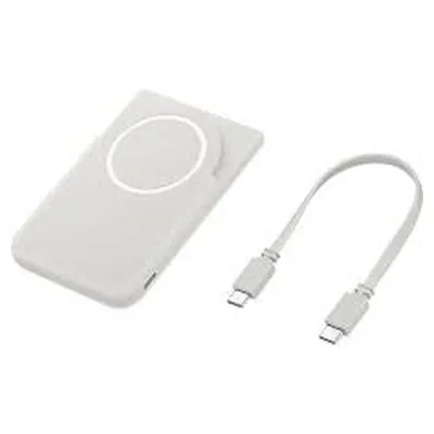 Batería externa magnética Samsung 5000 mAh con carga inalámbrica 15 W Gris