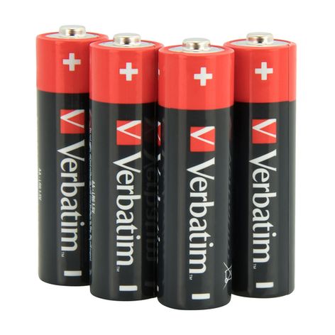 'VERBATIM ALKALINE BATTERIES AA LR06 10 PCS PACK 49875'