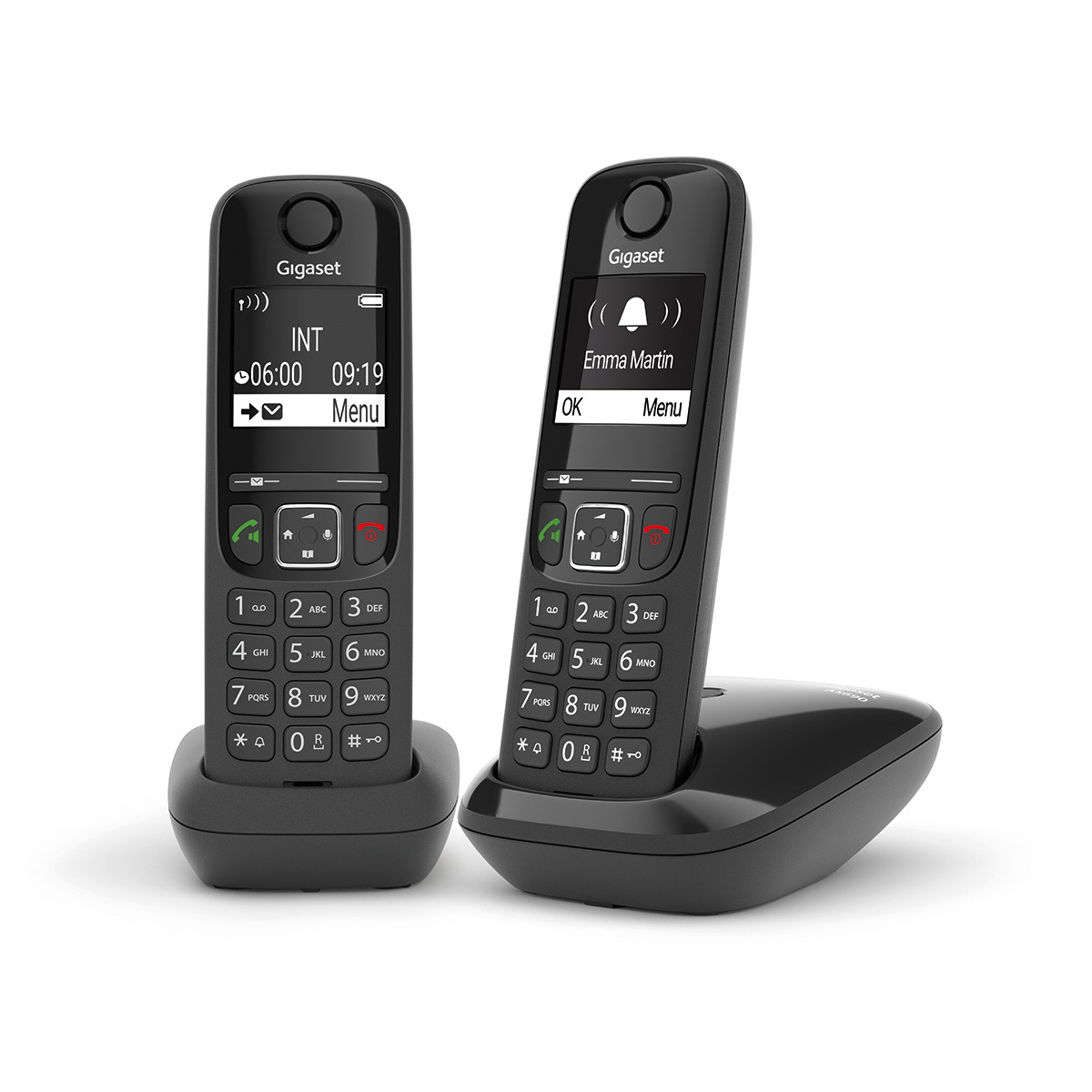 'GIGASET WIRELESS PHONE AS690 DUO BLACK (L36852-H2816-D201)'