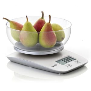 'LAICA KITCHEN SCALE DIGITAL LARGE CAPACITY BOWL 5KG MAX WHITE-SILVER KS1060'