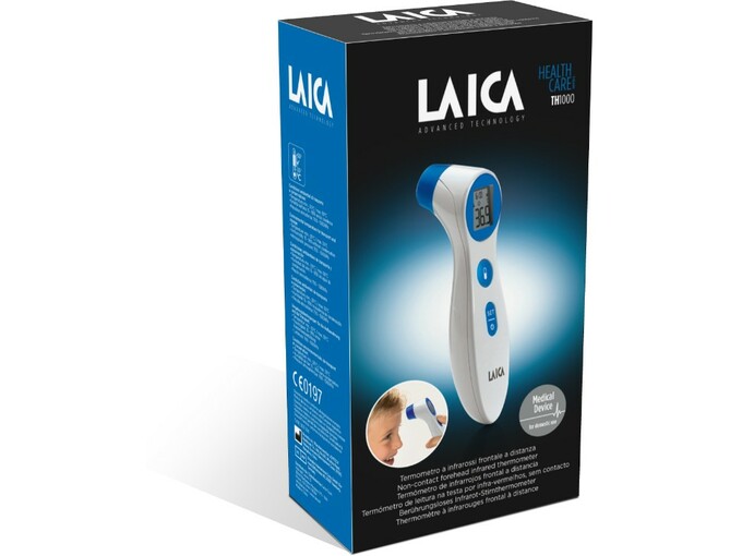 LAICA THERMOMETER DIGITAL CONTACTLESS INFRARED FOR HEAD, EAR AND LIQUIDS TH1000