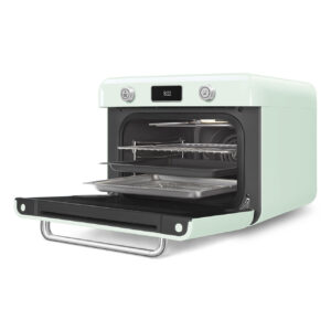 SMEG MULTIFUNCTION COUNTERTOP OVEN 50S STYLE WITH GALILEO TECHNOLOGY GREEN COF01PGEU