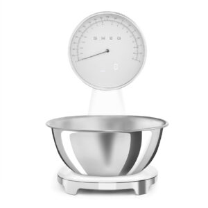 'SMEG ANALOG AND DIGITAL KITCHEN SCALE WHITE KSF01WHWW'