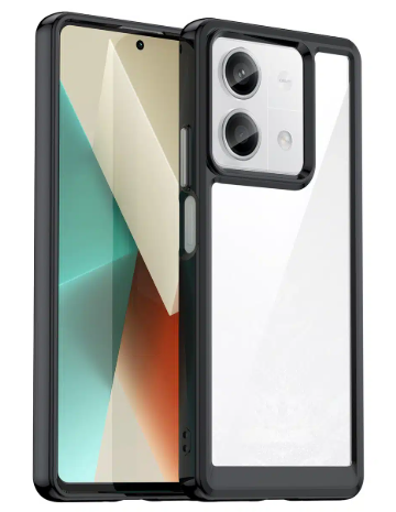 'OUTER SPACE CASE WITH GEL FRAME - XIAOMI REDMI NOTE 13 PRO - BLACK'