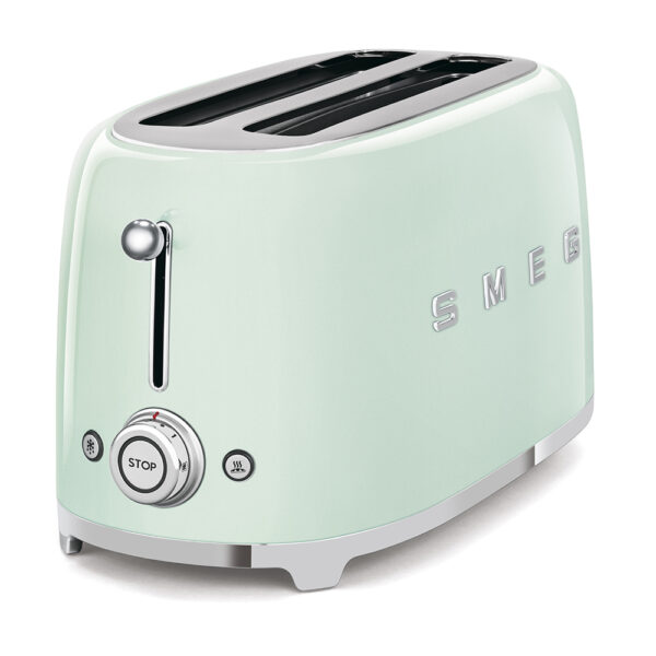 SMEG TOASTER 2X4 50´STYLE PASTEL GREEN TSF02PGEU - Imagen 3