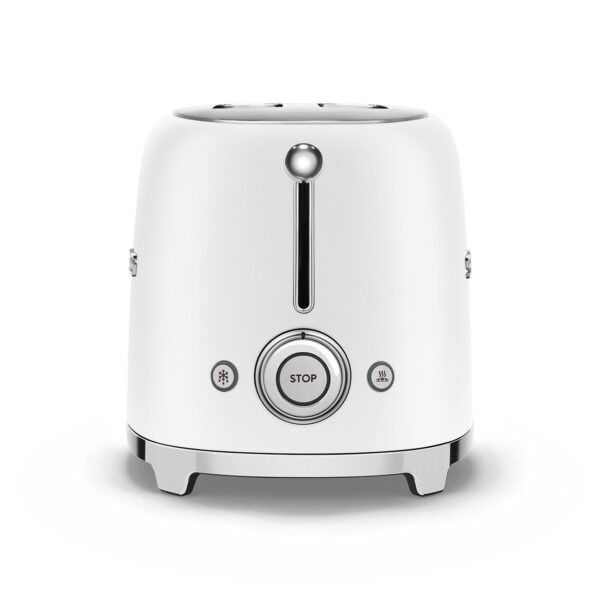 SMEG TOASTER 2X2 50´ STYLE MATT WHITE TSF01WHMEU - Imagen 4