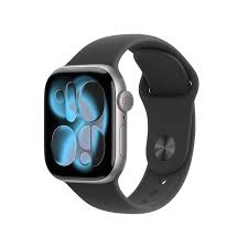 APPLE WATCH SERIES 11 GPS 42MM SPACE GREY ALUMINIUM CASE WITH BLACK SPORT BAND S/M MEQW4WF/A