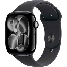 APPLE WATCH SERIES 11 GPS 46MM JET BLACK ALUMINIUM CASE WITH BLACK SPORT BAND M/L MEUX4WF/A