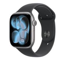 APPLE WATCH SERIES 11 GPS 46MM SPACE GREY ALUMINIUM CASE WITH BLACK SPORT BAND S/M MEV04WF/A