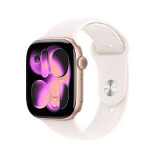 APPLE WATCH SERIES 11 GPS 46MM ROSE GOLD ALUMINIUM CASE WITH LIGHT BLUSH SPORT BAND S/M MEV64WF