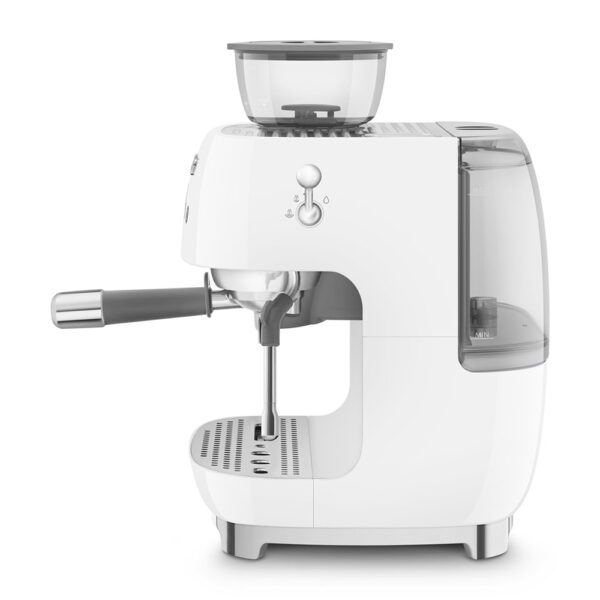 SMEG ESPRESSO MACHINE 50'STYLE WITH INTEGRATED GRINDER WHITE EGF03WHEU - Imagen 4