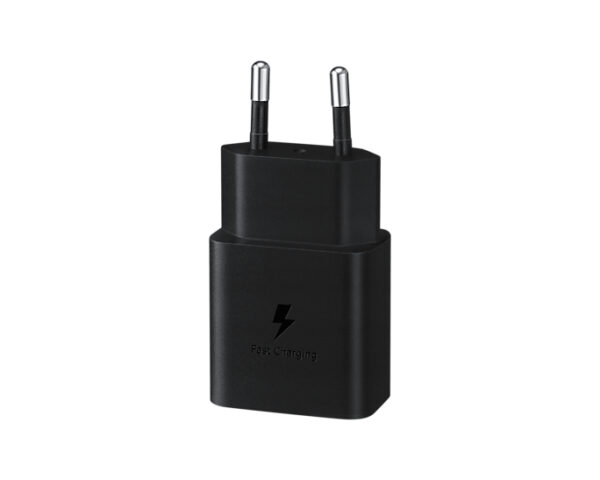 SAMSUNG POWER WALL CHARGER 15W USB-C BLACK + CABLE USB-C TO USB-C 1M BLACK EP-T1510XBEGEU - Imagen 2