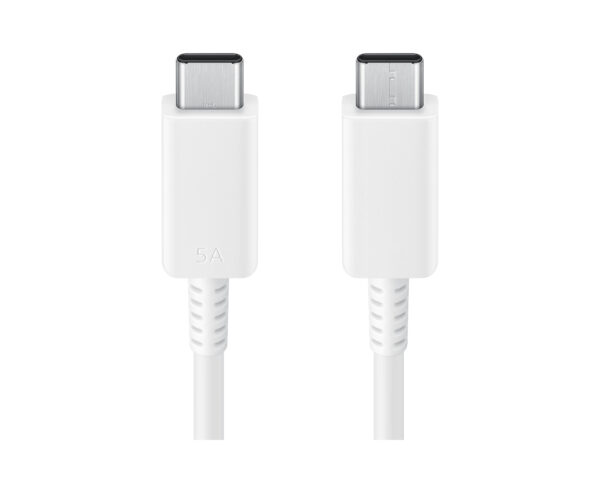 SAMSUNG CABLE USB-C TO USB-C 5A 1,8M WHITE EP-DX510JWEGEU - Imagen 3