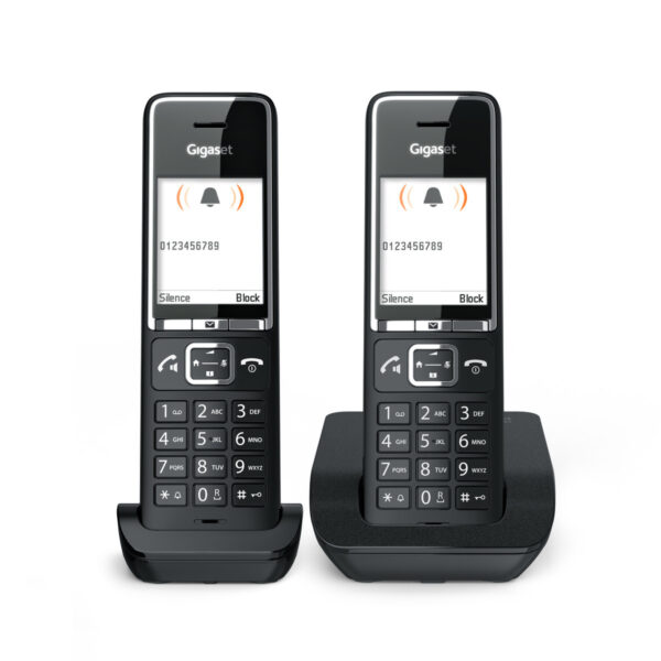 GIGASET WIRELESS PHONE COMFORT 550 DUO BLACK CHROME (L36852-H3001-D204) - Imagen 4