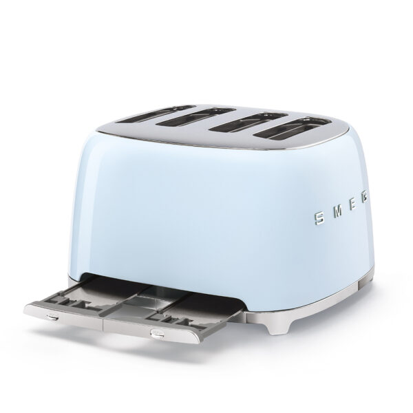 SMEG TOASTER 4X4 50´STYLE PASTEL BLUE TSF03PBEU - Imagen 4