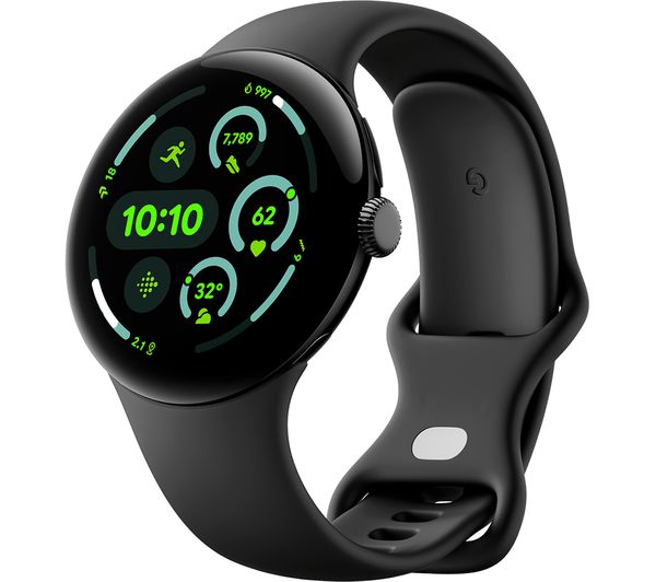 GOOGLE PIXEL WATCH 3 45MM LTE MATTE BLACK CASE / OBSIDIAN ACTIVE BAND