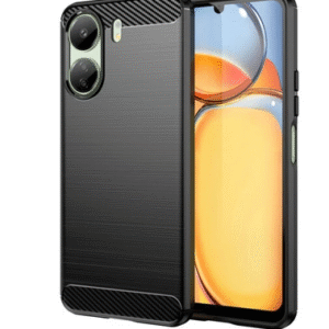CARBON CASE FOR XIAOMI REDMI 13C FLEXIBLE SILICONE CARBON COVER BLACK