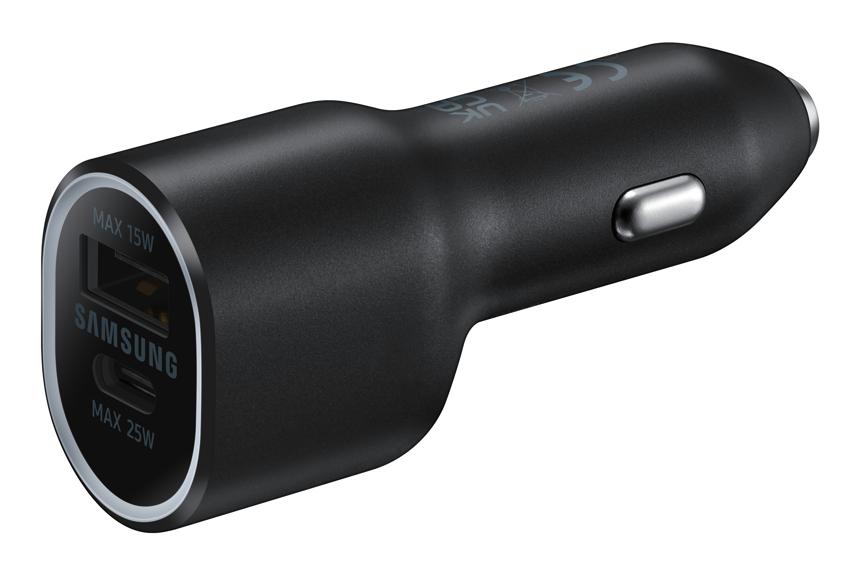 SAMSUNG POWER CAR CHARGER DUAL USB-C 25W + USB 15W BLACK EP-L4020NBEGEU