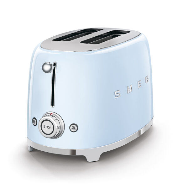 SMEG TOASTER 2X2 50´STYLE BLUE TSF01PBEU - Imagen 2