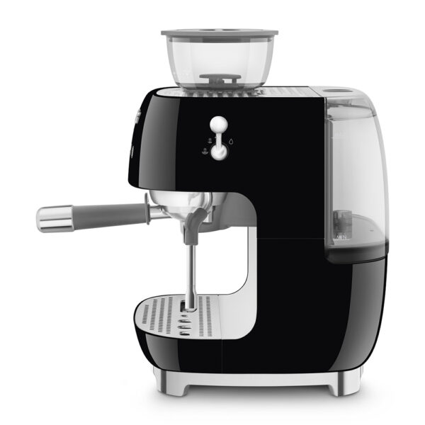 SMEG ESPRESSO MACHINE 50'STYLE WITH INTEGRATED GRINDER BLACK EGF03BLEU - Imagen 4